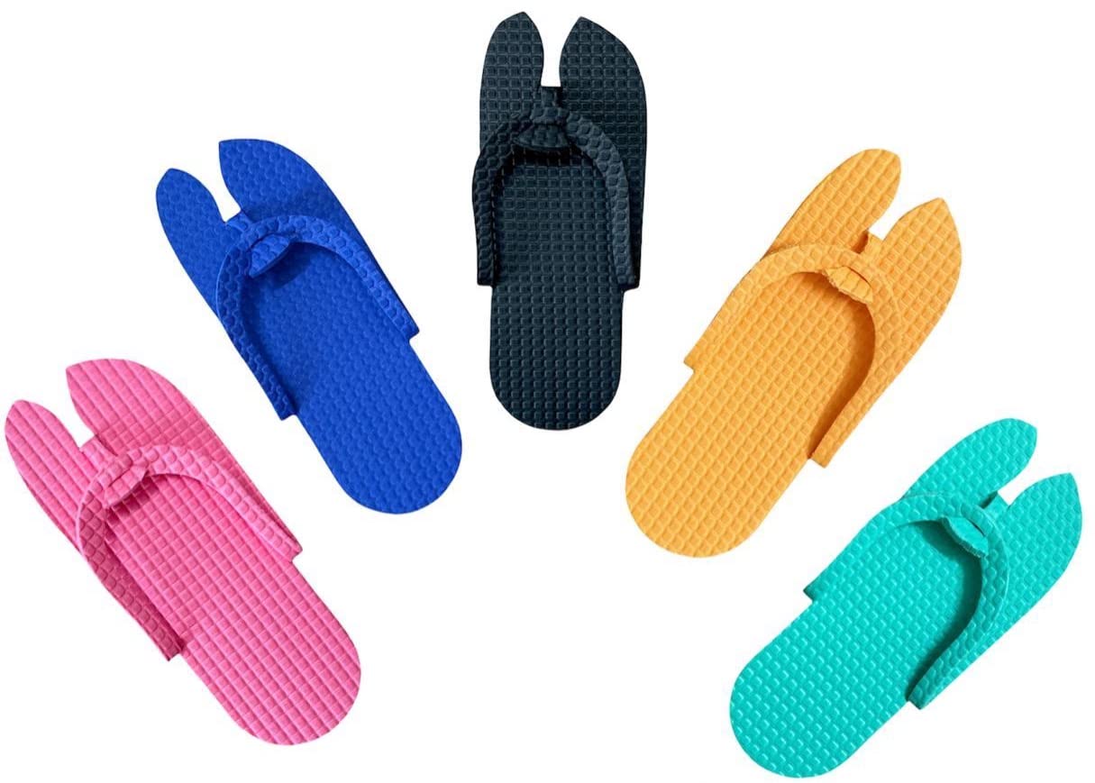 Spa and Hotel Accessories, Guest House Kit Guest Room Free Size 5MM Sole Filp Flop Slipper - Multi (Pack - 5)-image-36