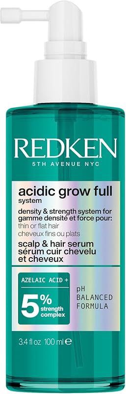 Suero para el cuero cabelludo y el cabello Acidic Grow: para un cabello de aspecto más grueso