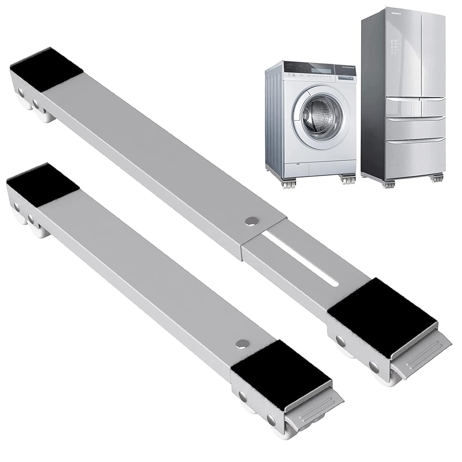 Heavy Load Furniture Lifter Mover Tool Set, Furniture Mover Trolley with 360° Rollers & Sliders for Washing Machines, Fridge, Sofa, Table, Cupboard, Wardrobes Adjustable Height Lifting Tools-image-5