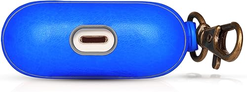 Miniatura 5 de Dreem Funda de cuero vegano con clip para llavero compatible con AirPods Pro 1 para mujeres y hombresApple de 1 generación, carcasa rígida