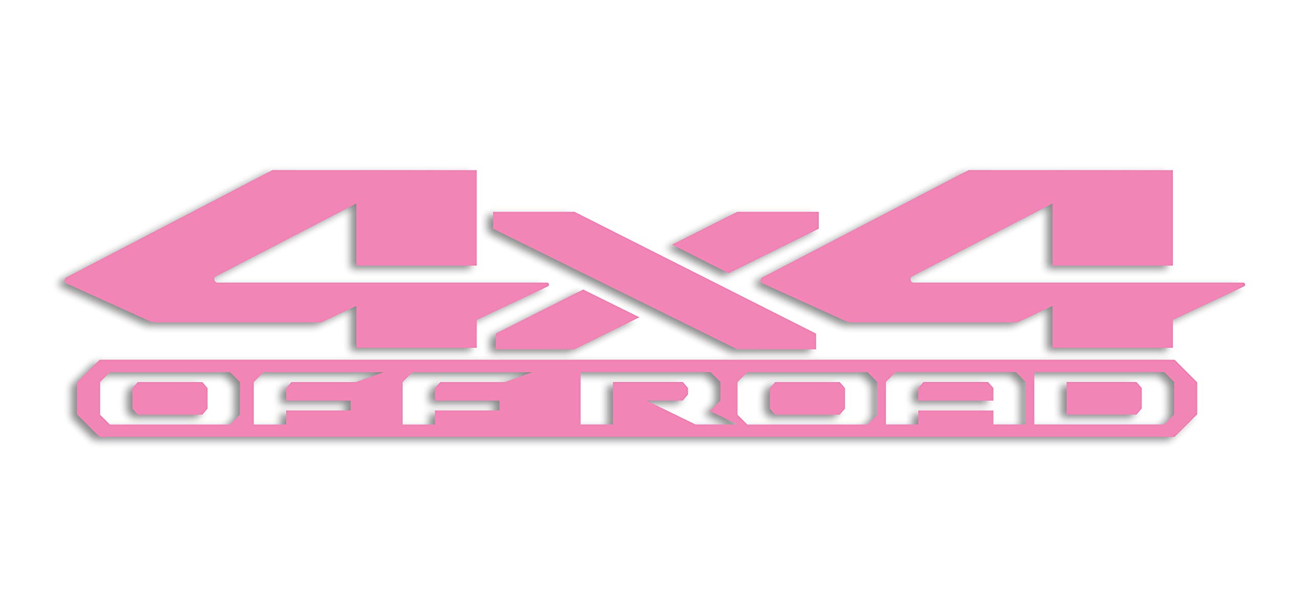 2 x Soft Pink 4x4 Off Road Bedside Vinyl Decals Fits New Dodge Ram 1500 2500 3500 Power Wagon