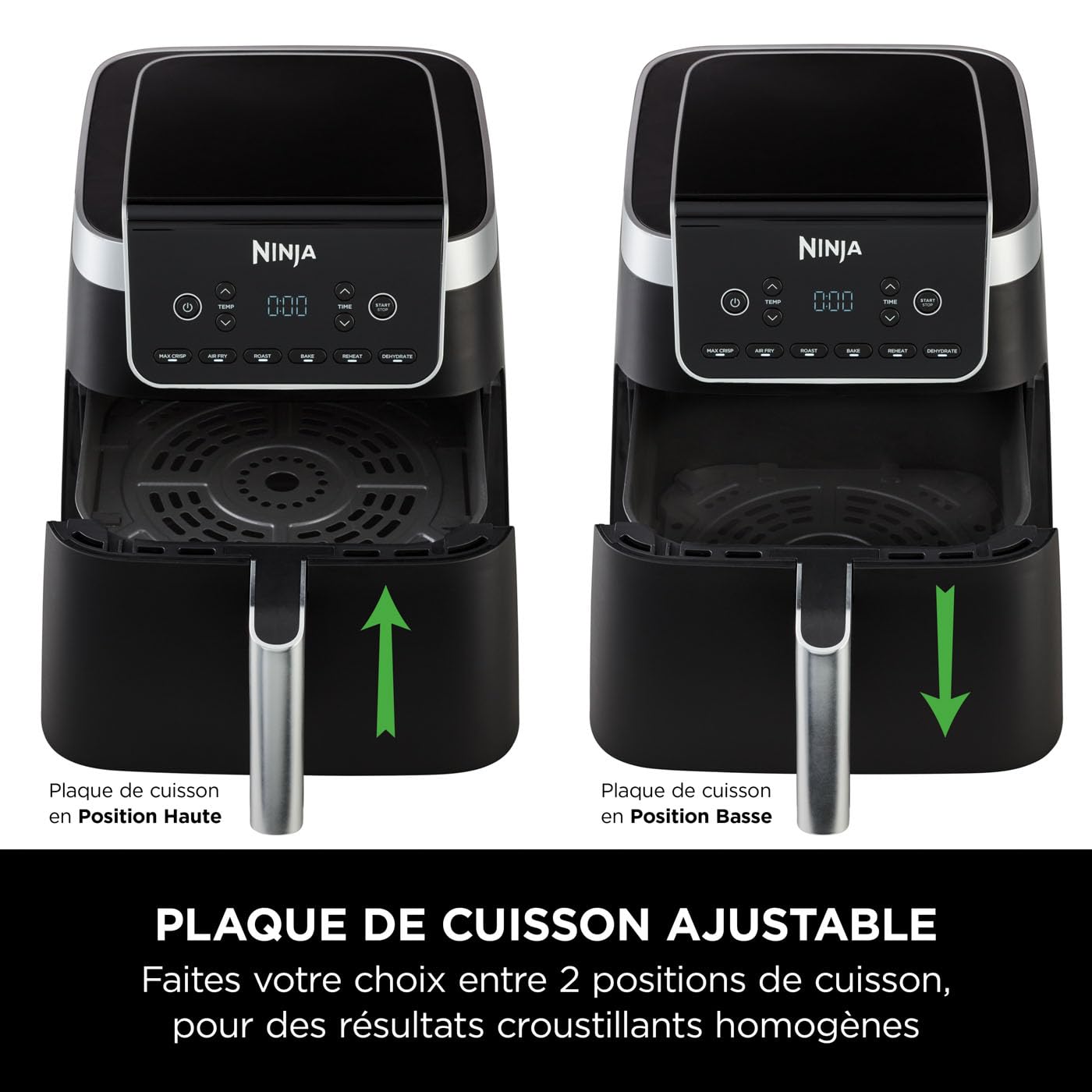 Friteuse à Air Ninja Max Pro 6,2L - Cuisson Sans Huile - Numérique - Jusqu'à 60% D'Économie D'Énergie - Familiale