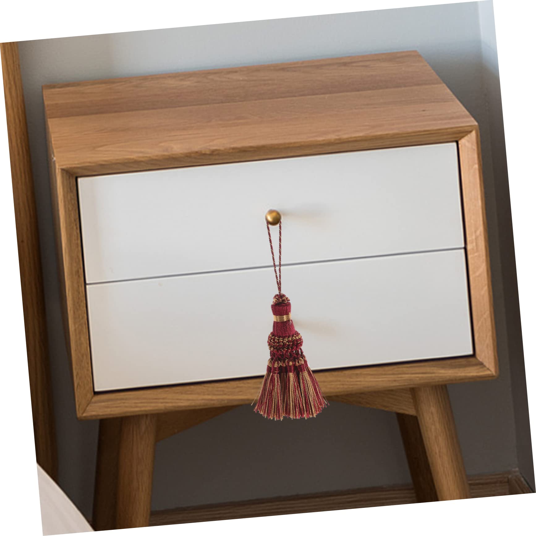 VICASKY 2pezzi Nappe Lunghe Artigianali in Poliestere Bordi Decorativi Per Creazioni Di Gioielli Orecchini Portachiavi Borse Tende e Tovaglie Per Manuali e Decorazioni Domestiche