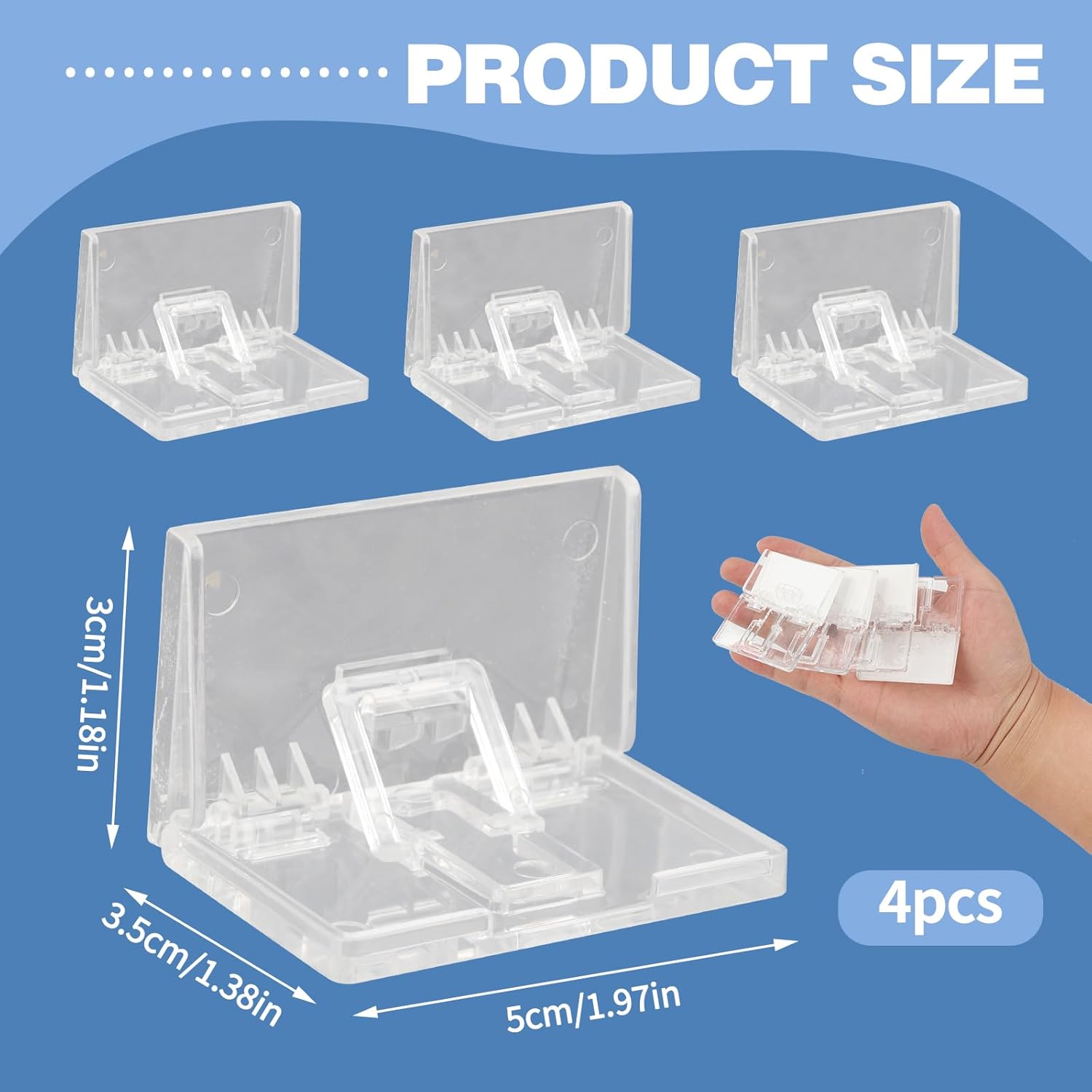 Upgraded 4 Pcs Glass Sliding Door Lock with Triangle Buckle, Extra Strong Adhesive Child Safety Window Locks for Windows, Patio Doors, Cabinets, No Drill Installation, Pet Proof Home Security