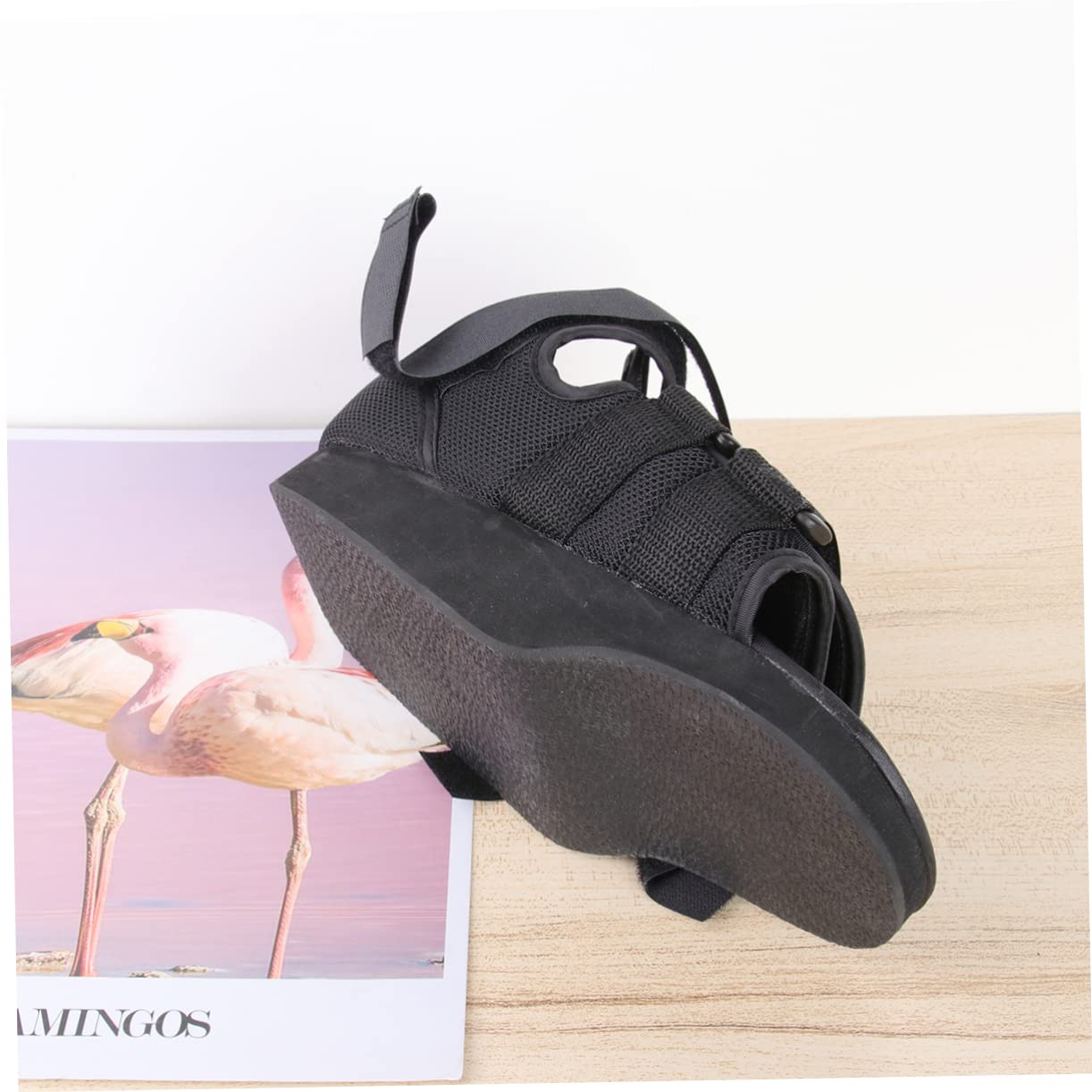 Forefoot Pressure Relief Shoe Lightweight Cast Shoe for Fractured Toes Ankle Injuries and Post- Recovery Unisex Design Comfortable Fit Black