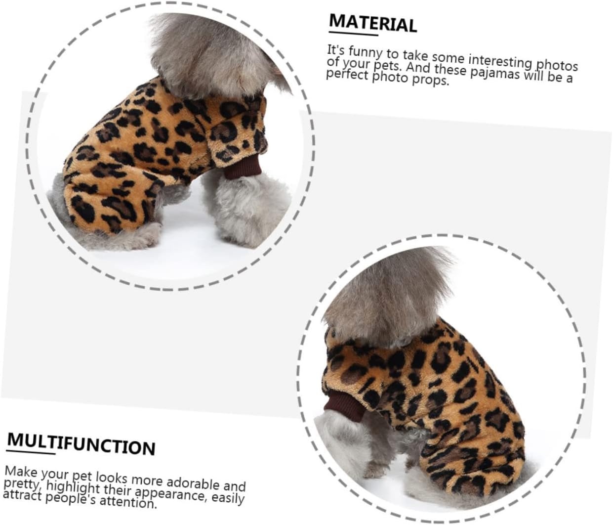 2pcs Dog Pajamas Soft Pet Clothes Comfortable Nightwear for Dogs Cozy Sleepwear Outfit Adorable Design for Indoor Relaxation and Rest for All Seasons