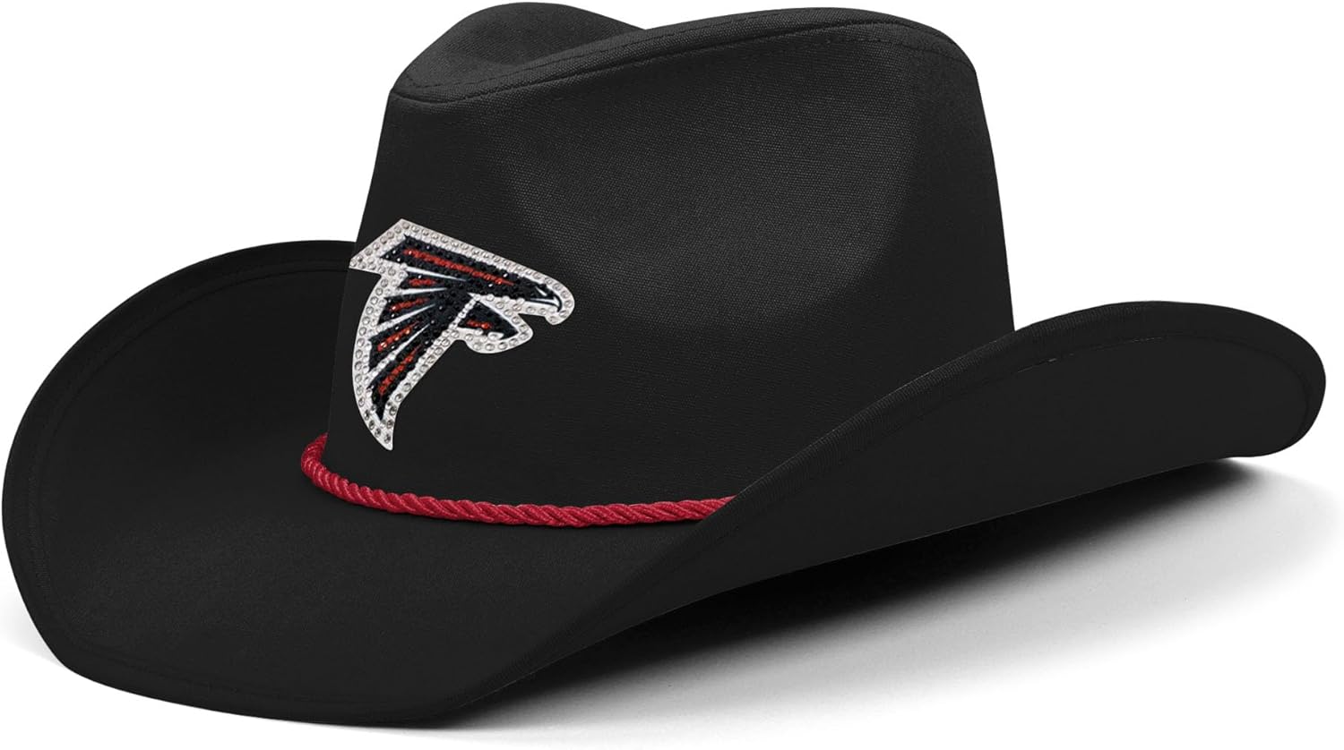 FOCO NFL Womens NFL Team Logo Rhinestone Black Cowboy Hat