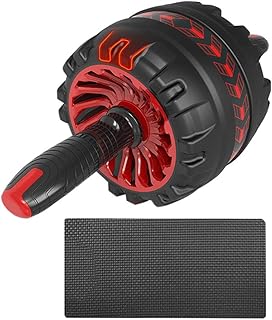 Toyvian Equipo de Fitness con Rueda Abdominal Rodillo para Abdominales de Doble Rueda Accesorio de Ejercicios para Mujer para Entrenamiento Abdominal Casa