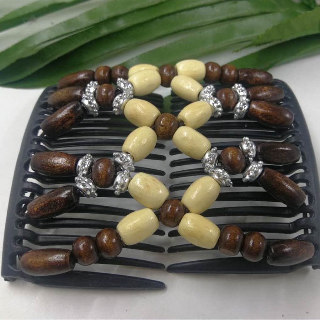 Juego de 10 pinzas para el pelo de sujeción segura para mujer, disponibles en varios colores, suaves en el cabello, peine de madera, estilo moderno