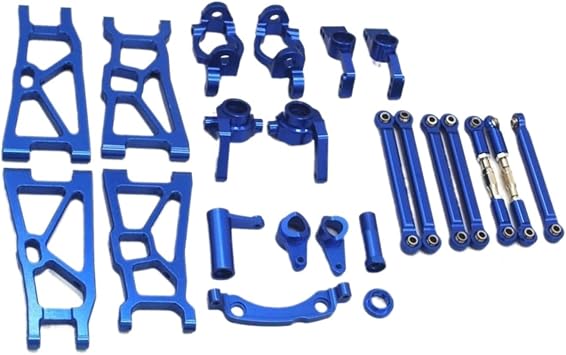 RC Crawlers Components For ZD Racing For DBX-10 1/10 RC Remote Control Car Upgrade Parts Front Rear Lower Swing Arm Steering Cup Rear Wheel Seat Pull Rod Set Car AccessoriesBlue