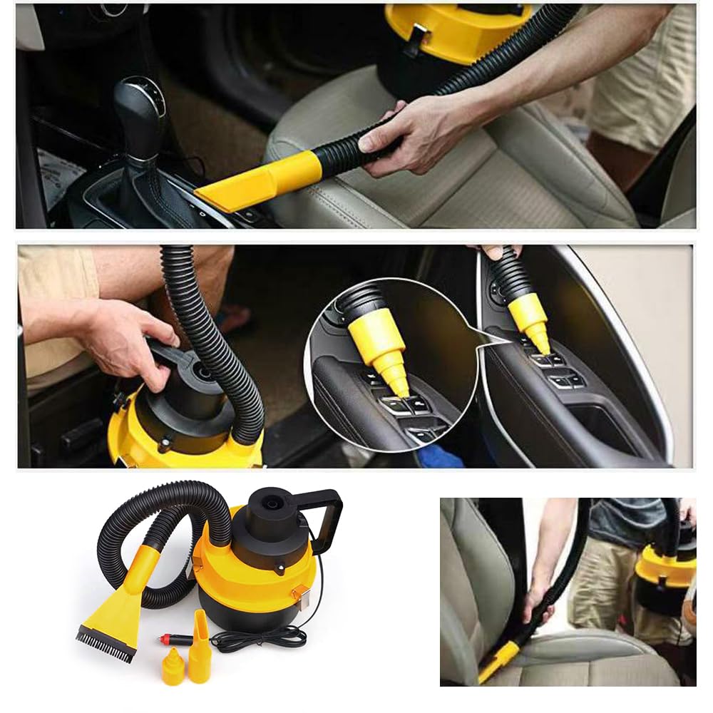 掃除機・クリーナー CLEAPOM 4 in 1 CAR CLEANER Mulcort Handheld Vacuum Cleaner, 12V 2300PA Powerful Car Vacuum