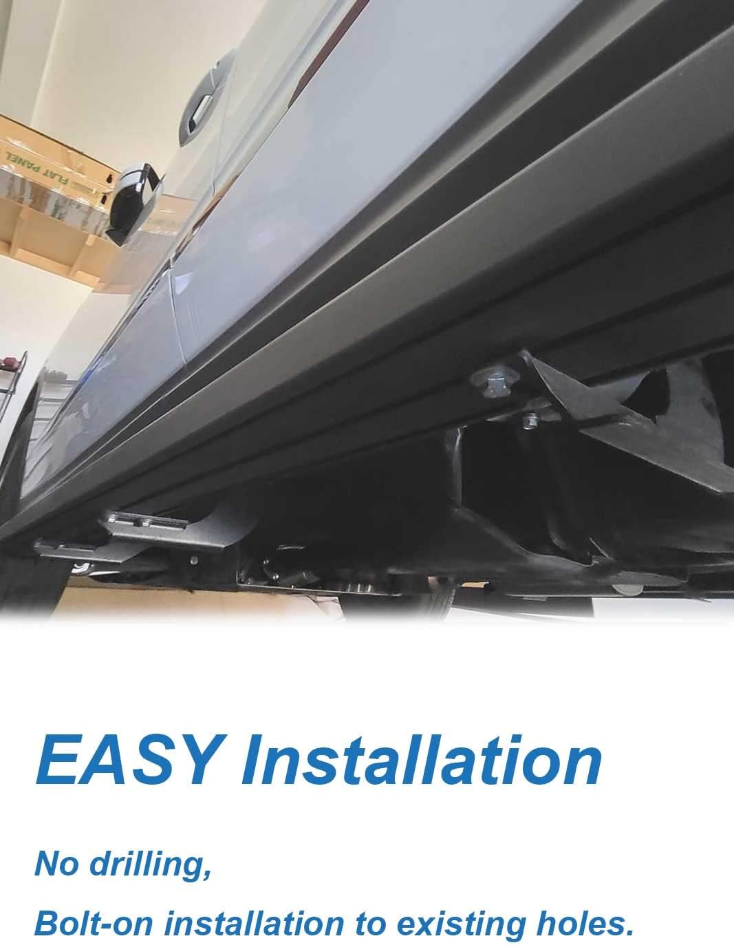 SNIXWOO Heavy Duty Side Step installed on a Honda Pilot, viewed nga ana.