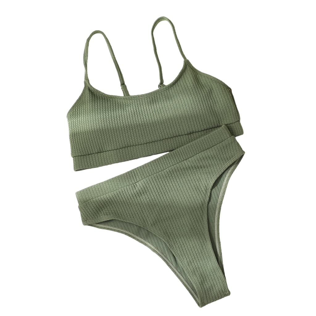 Womens Swim Suit Bikini Triangle Push Up Bras Padded Cup 2-Piece Green | Clothing, Shoes & Accessories | Womens Clothing | Swimwear-image-18