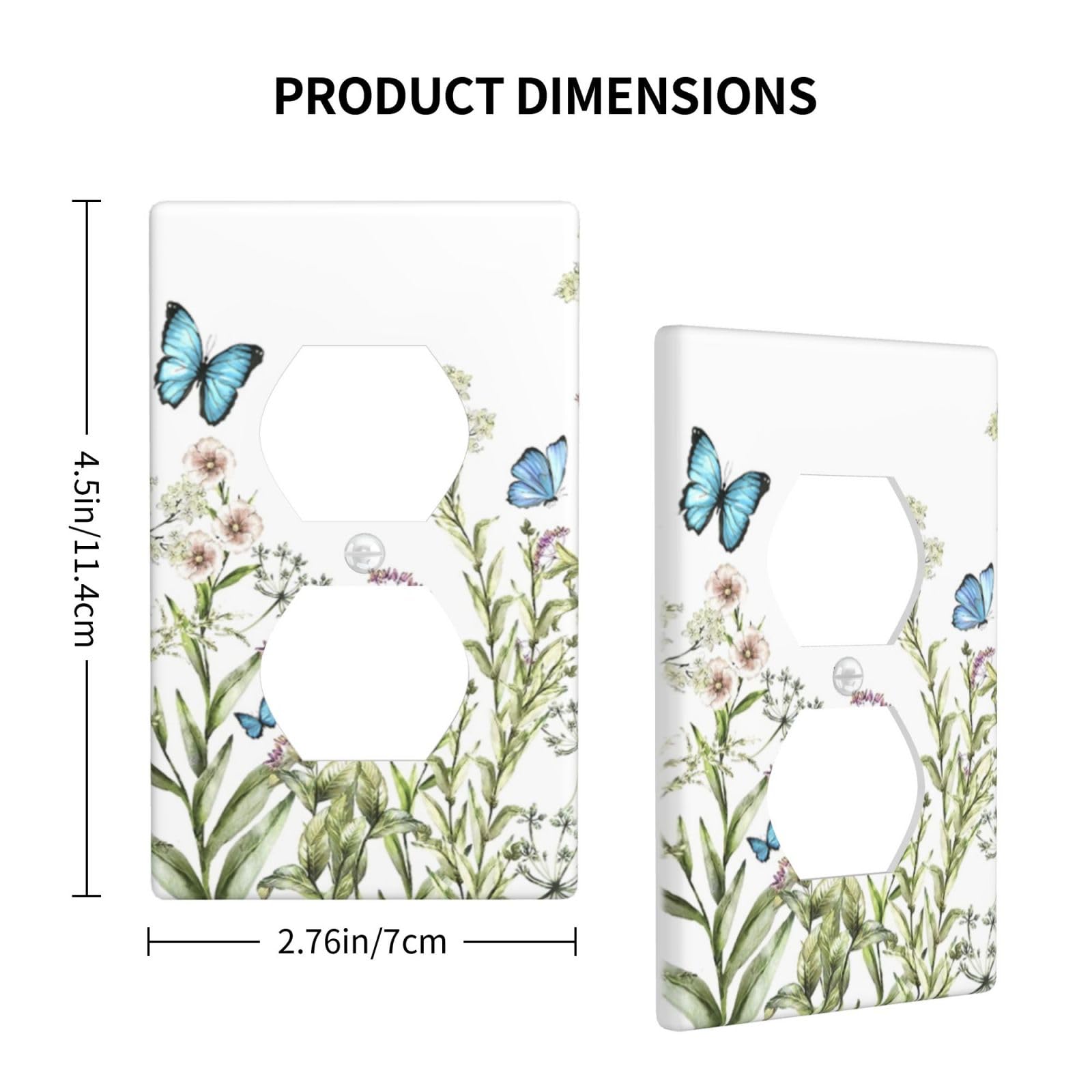 Plaque Murale Décorative Duplex - Prise électrique