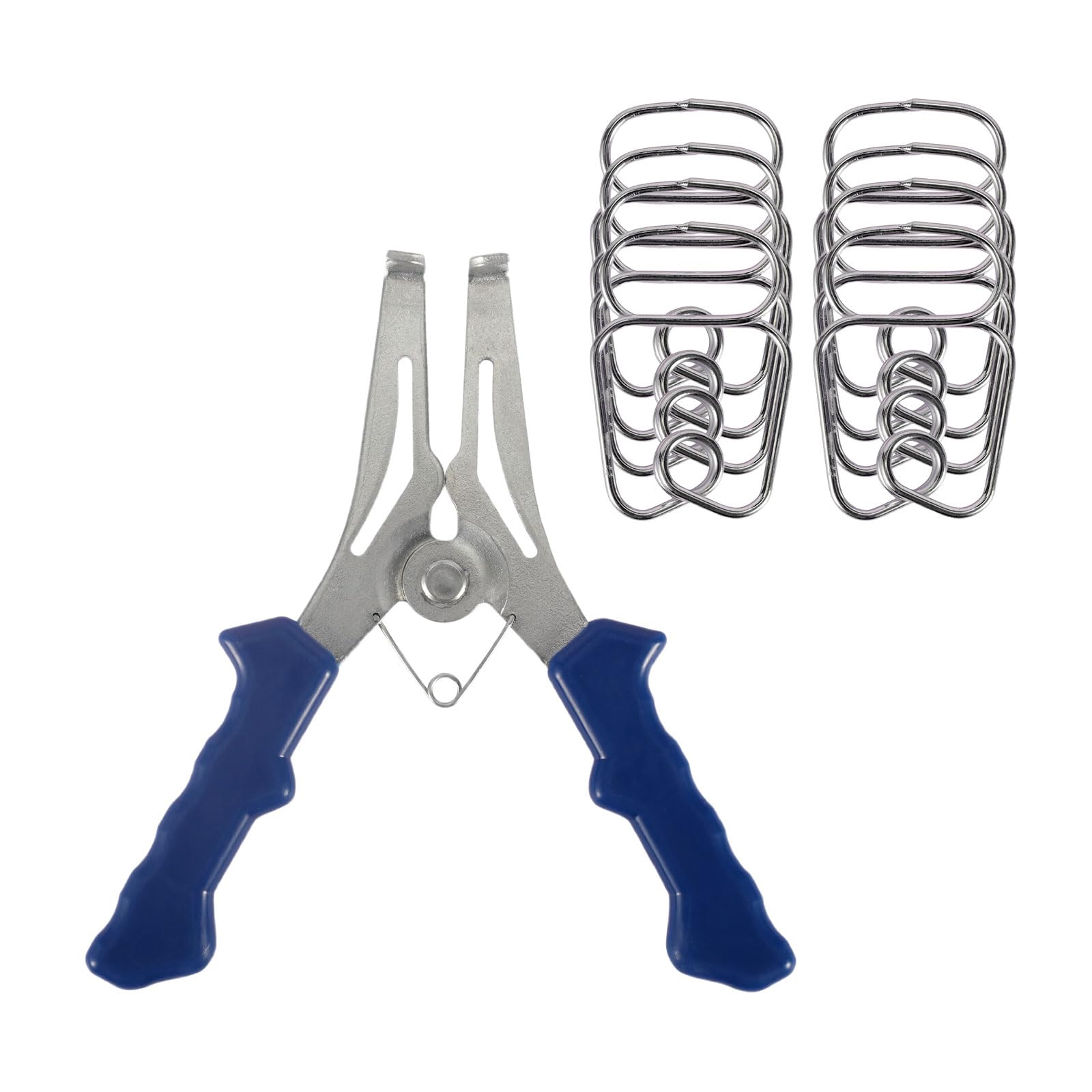 Fromceo Dark Blue Plier Clamps Set For Woodworking Elasticity Pressure Mechanism For Projects Professional Use Hand Action Clamp