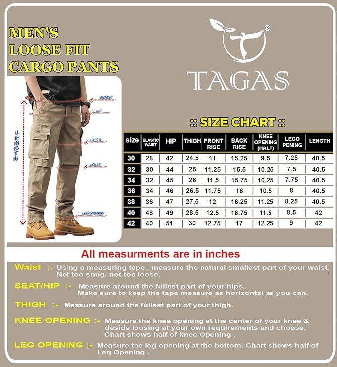 Image of TAGAS Men's Cargo Pant| Trousers Casual Pant| Trackpant for Mans|Mans Bottom wear|(MC-12)