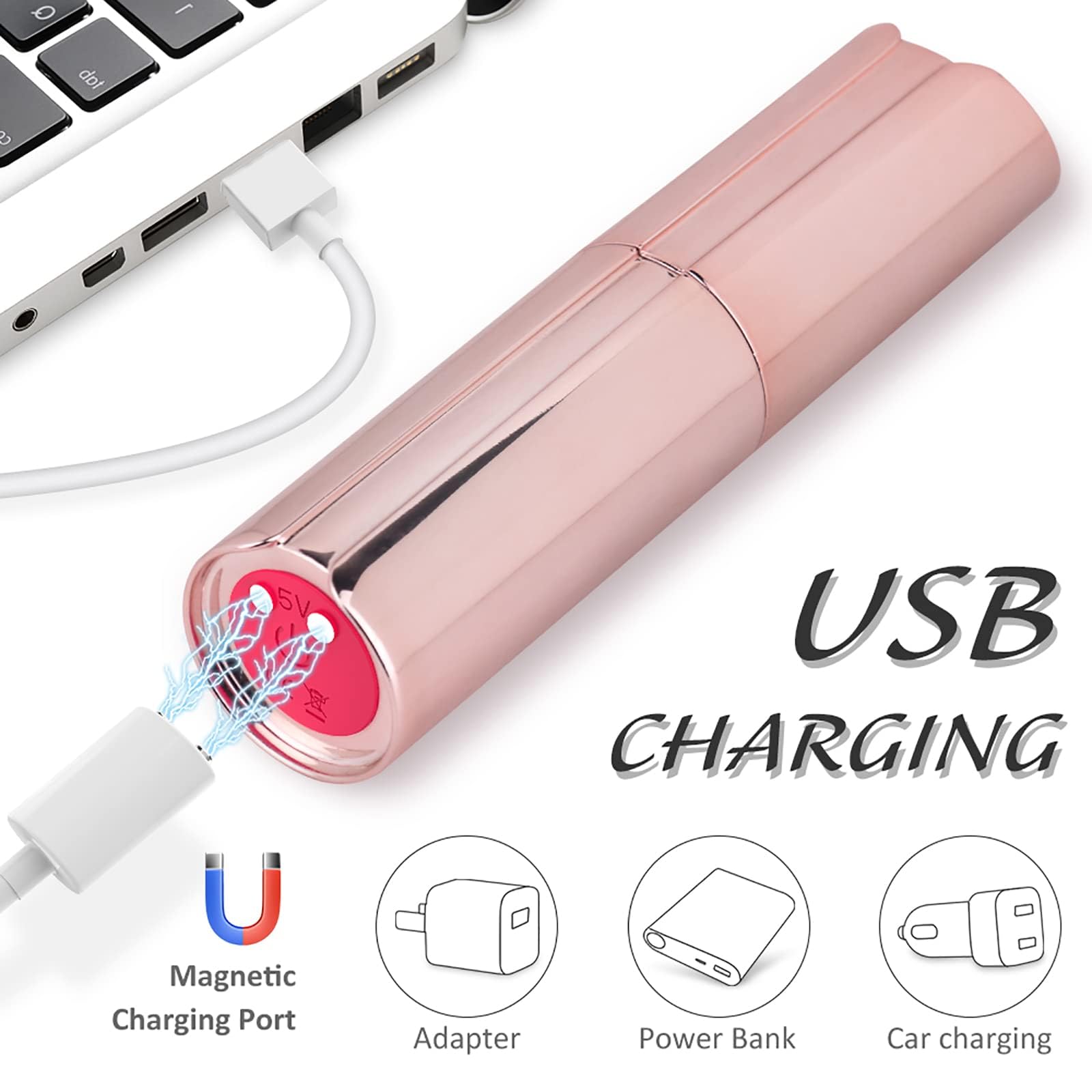 Mini Vibratoren für Sie Klitoris G Punkt Stimulator mit Leise Starke 9 Vibrationsmodi Elektrische Schock Lippenstift Vibro Ei Bullet Vibrator Tragbar Masturbation Sex Toys für Frauen Paare