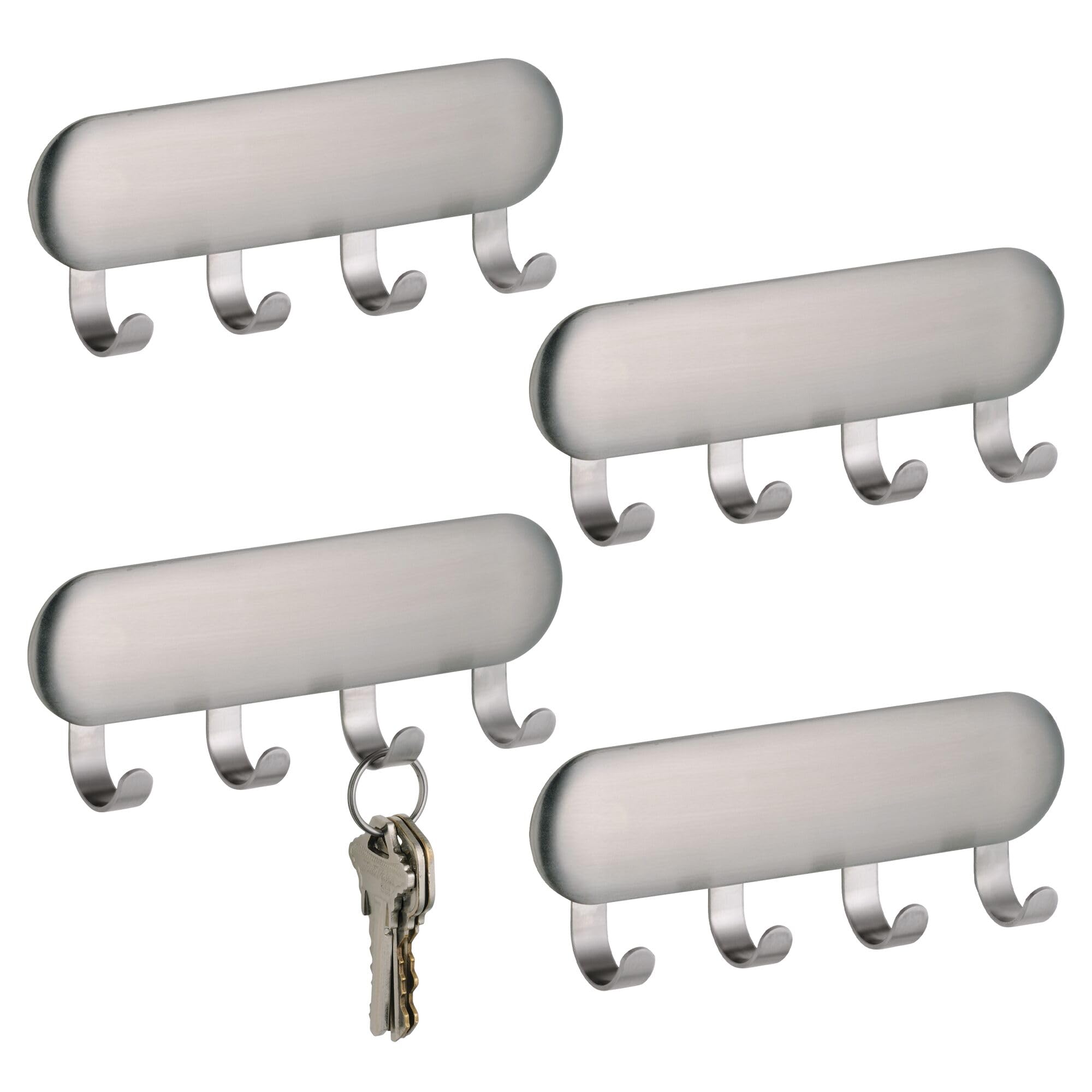 Porte-clés autocollants design en acier pour optimiser le rangement de votre entrée de maison