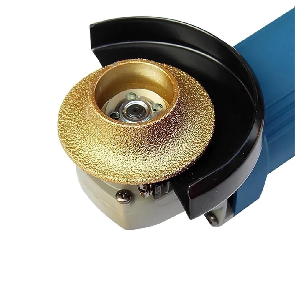 Muela abrasiva soldada al vacío en seco | 74 mm de diámetro, eje de 20 mm, espesor de 30 mm, grano 60(30mm)