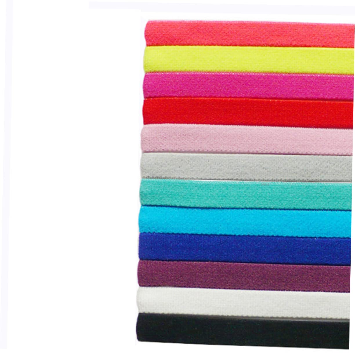 FOMIYES 24piezas Diademas De Yoga Elásticas De Accesorios De Fitness para Cabello para Deportes y Uso Diario