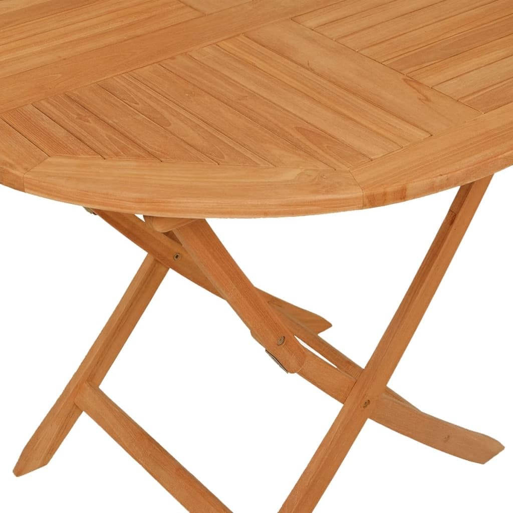 Set di mobili da esterno in teak massiccio 5 pezzi