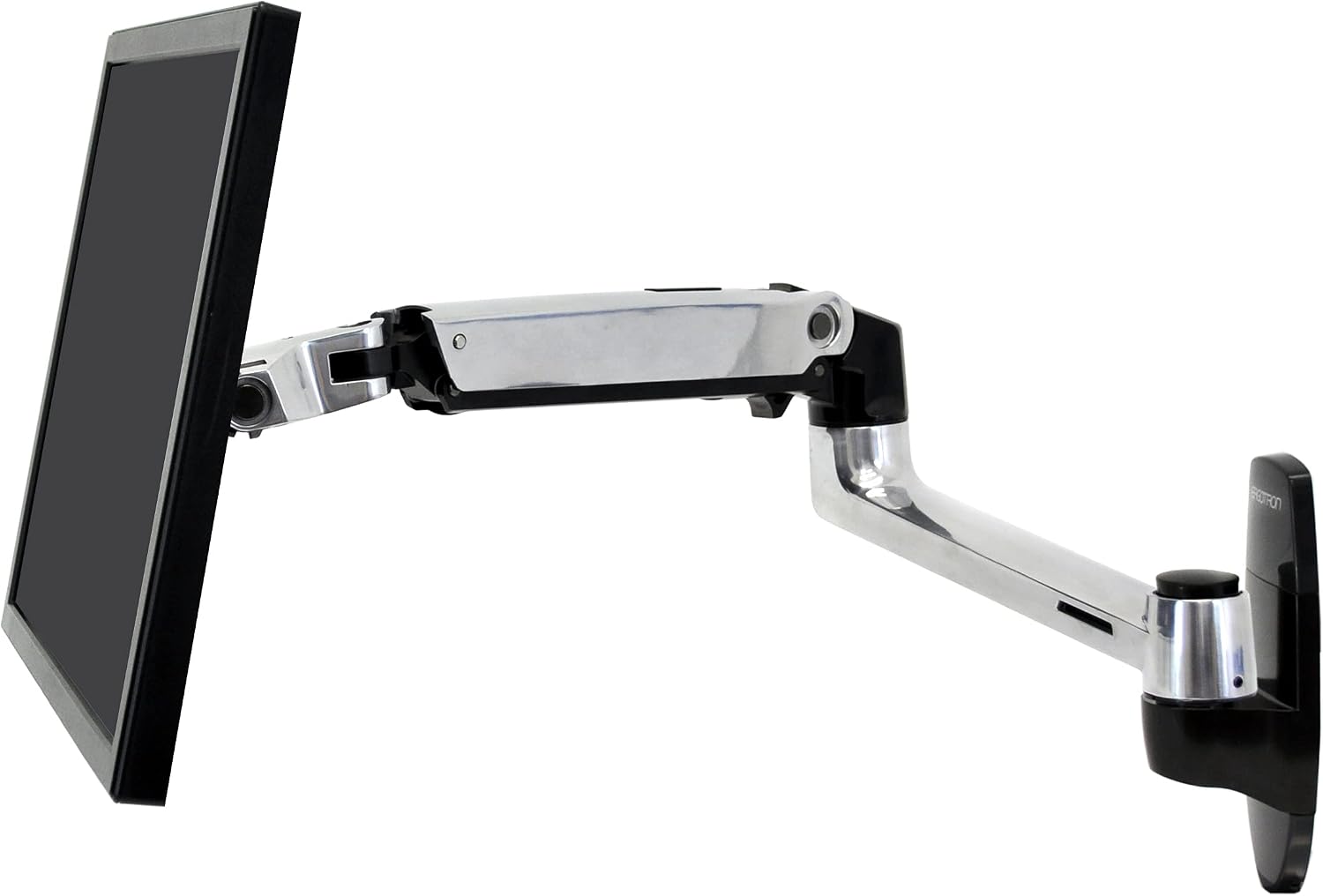 LX Single Monitor Arm, VESA Wall Mount – for Monitors Up to 34 Inches, 7 to 25 lbs – Polished Aluminum