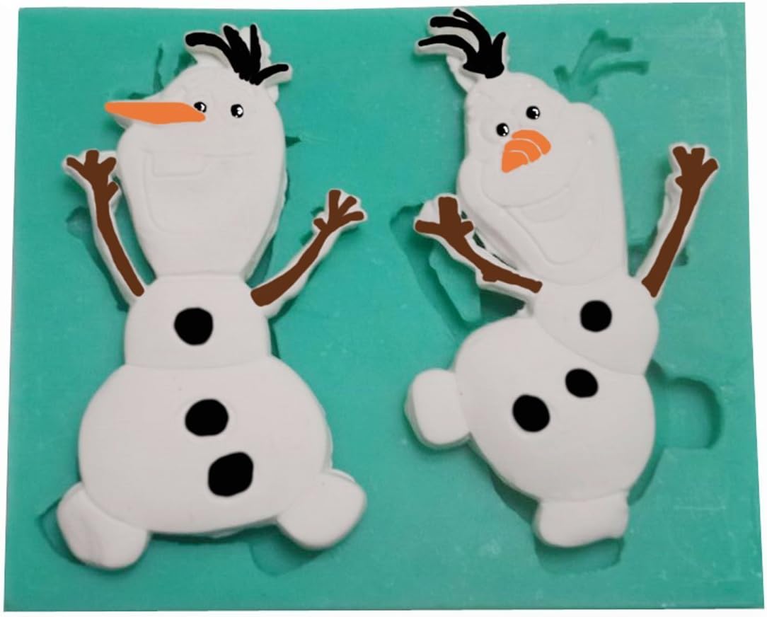 Olaf Frozen Sparkle Silicone Fondant Mold Chocolate Mold Sugar Mold Candy Mold