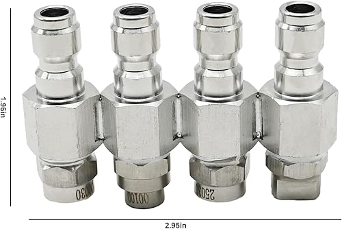 Miniatura 4 de DUZFOREI JRod - Boquilla de lavado a presión, kit de boquilla de acero inoxidable J-Rod Kit de boquilla de lavado suave con soporte de punta de 4