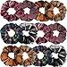 12 pieces Plaid Hair Scrunchies Soft Scrunchy Hair Ties Ropes Fabric Elastic Hair Bands Ponytail Holders Hair Accessories Gifts for Girls Women