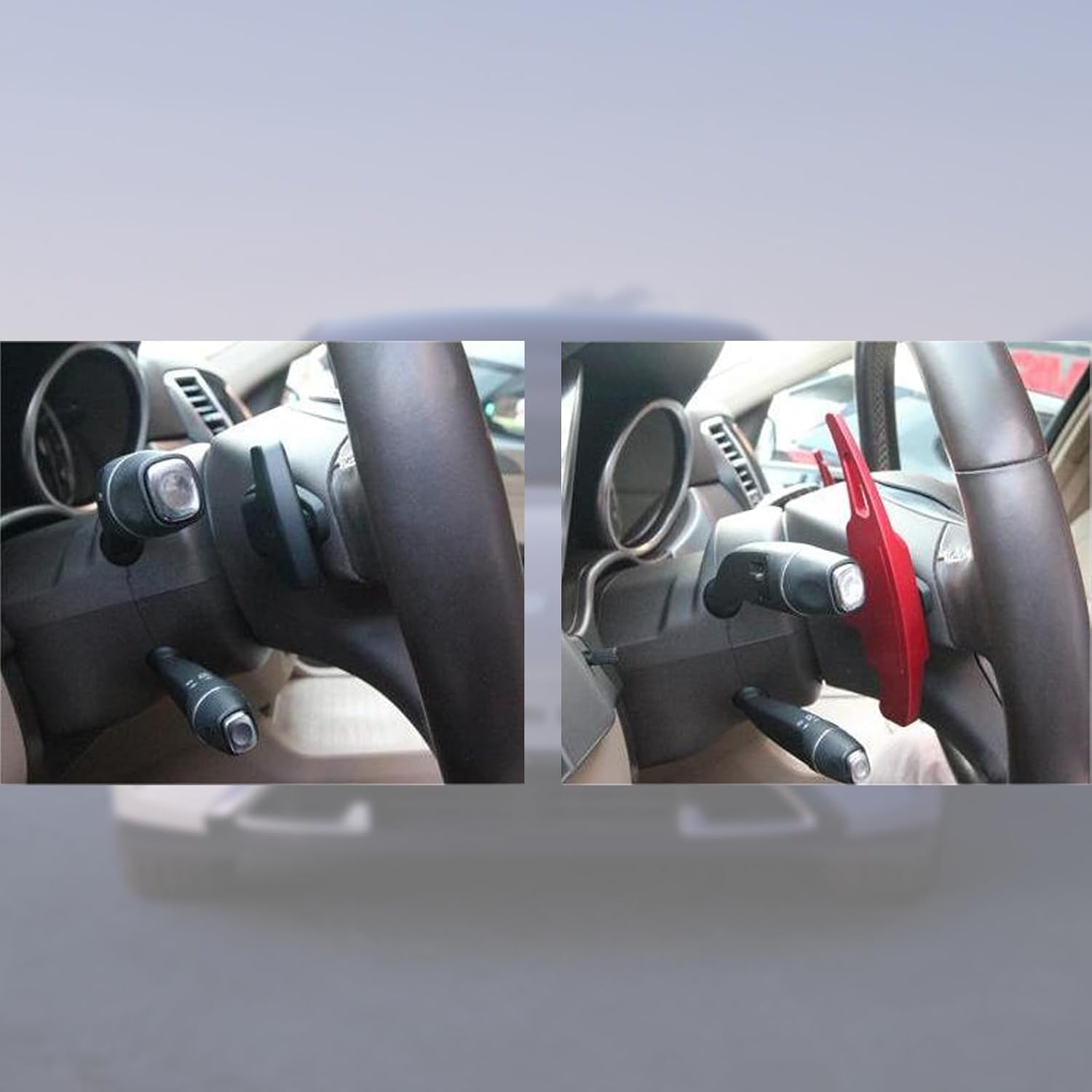 Alrens 2 łopatki do kierownicy samochodowej, aluminiowe rozszerzenie do KIA Proceed GT Sportage NQ5 Sportage QL K3 K5 MQ4 2020 2021 2022 2023, aluminiowe wiosło zmiany biegów, rozszerzenie do Kia