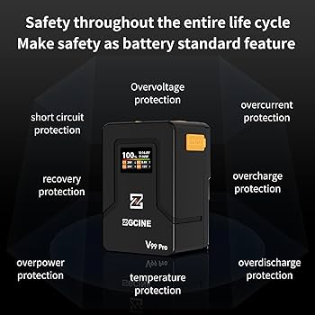 ZGCINE ZG-V99Pro 7000mAh Vマウント バッテリー ZG-V99Pro V-Mount Battery Upgraded with PD100W faster charging