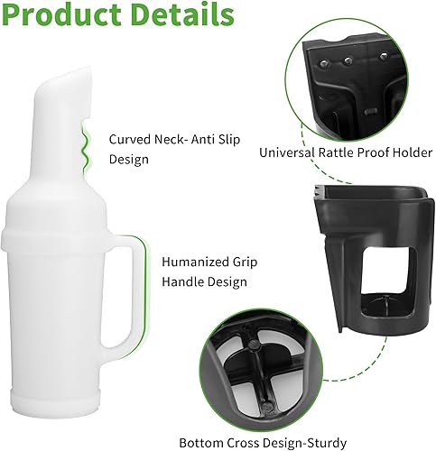 Miniatura 3 de 10L0L Kit universal de botella de arena para carrito de golf con soporte para Yamaha EZGO Club Car, Divots Filler Sand & Seed Bottle