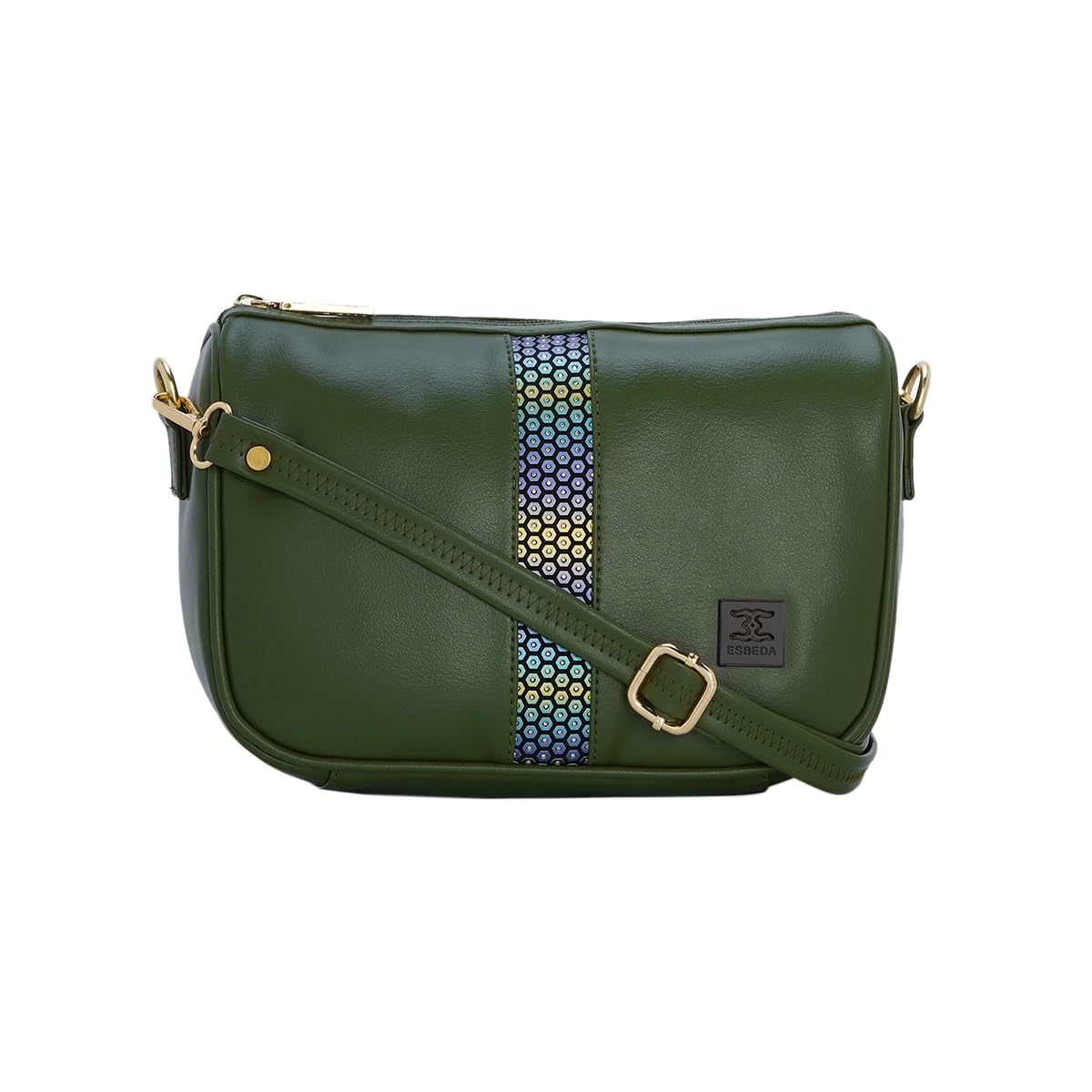 ESBEDA Green Color Classic Boxy Sling Bag For Women (B0CQYTWWTN) Amazon Price History, Amazon Price Tracker