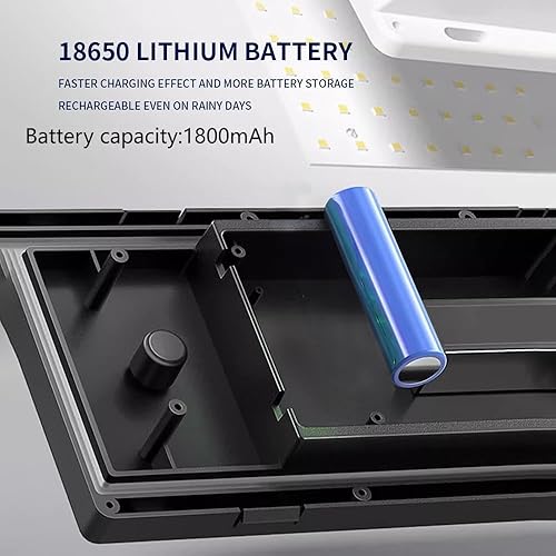 Miniatura 8 de Lámpara de pared solar para exteriores, lámparas alimentadas por carga solar y USB, sensor de atardecer a amanecer con 2 modos de iluminación, luces