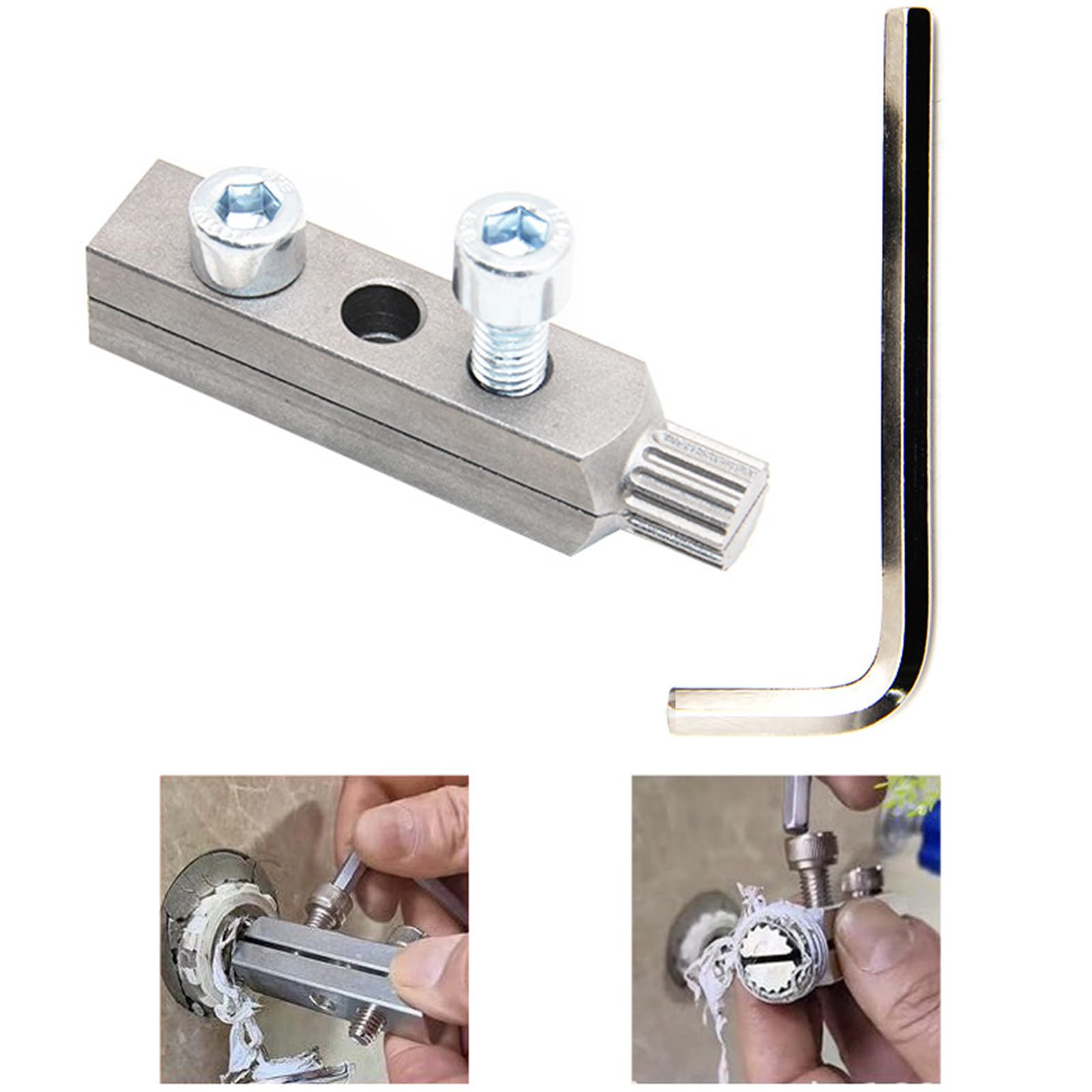 RGYBAO General Faucet Angles Valves Extractor Set Valves Wire Extractor For 4 And 6 Size Faucets And Angles Valves