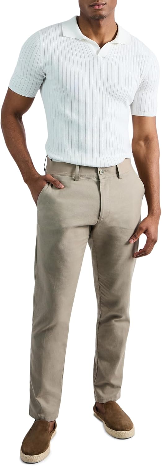 Haggar Men's Premium Ribbed Knit Short Sleeve Sweater Polo Shirt – Regular and Big & Tall Sizes