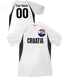 Custom Croatia Soccer Ball 1 Adult Jersey Personalized with Your Names and Numbers