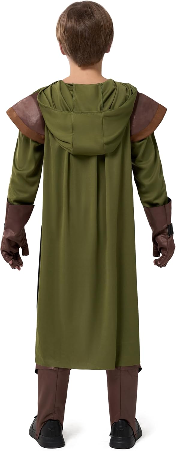 Spooktacular Creations Boys Robin Hood Costume, Toddler Child Green Robin Outfit Set for Kids Halloween Dress Up Parties - Image 4