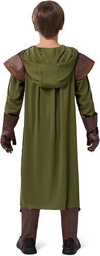 Vista 4 de Spooktacular Creations Disfraz de Robin Hood para niños, conjunto de traje de Robin verde para niños, fiestas de disfraces de Halloween