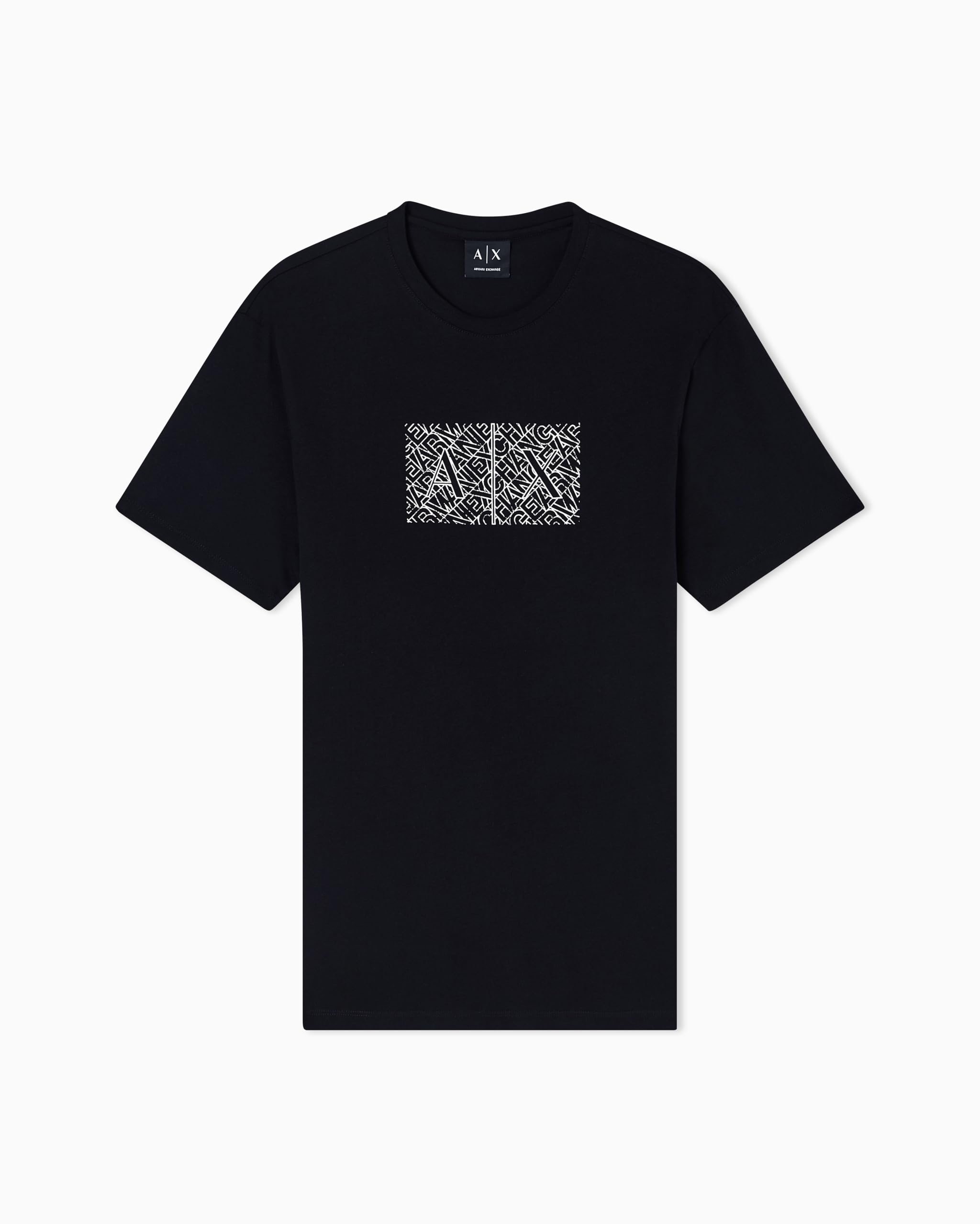 Armani Exchange Black Slim Fit T-Shirt In Classic Cotton Jersey