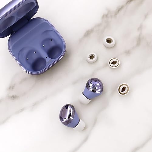 Miniatura 6 de 6 pares de auriculares de repuesto para Galaxy Buds Pro Eartips, SML de 3 tamaños, goma de silicona flexibles, puntas de ala compatibles con Samsung