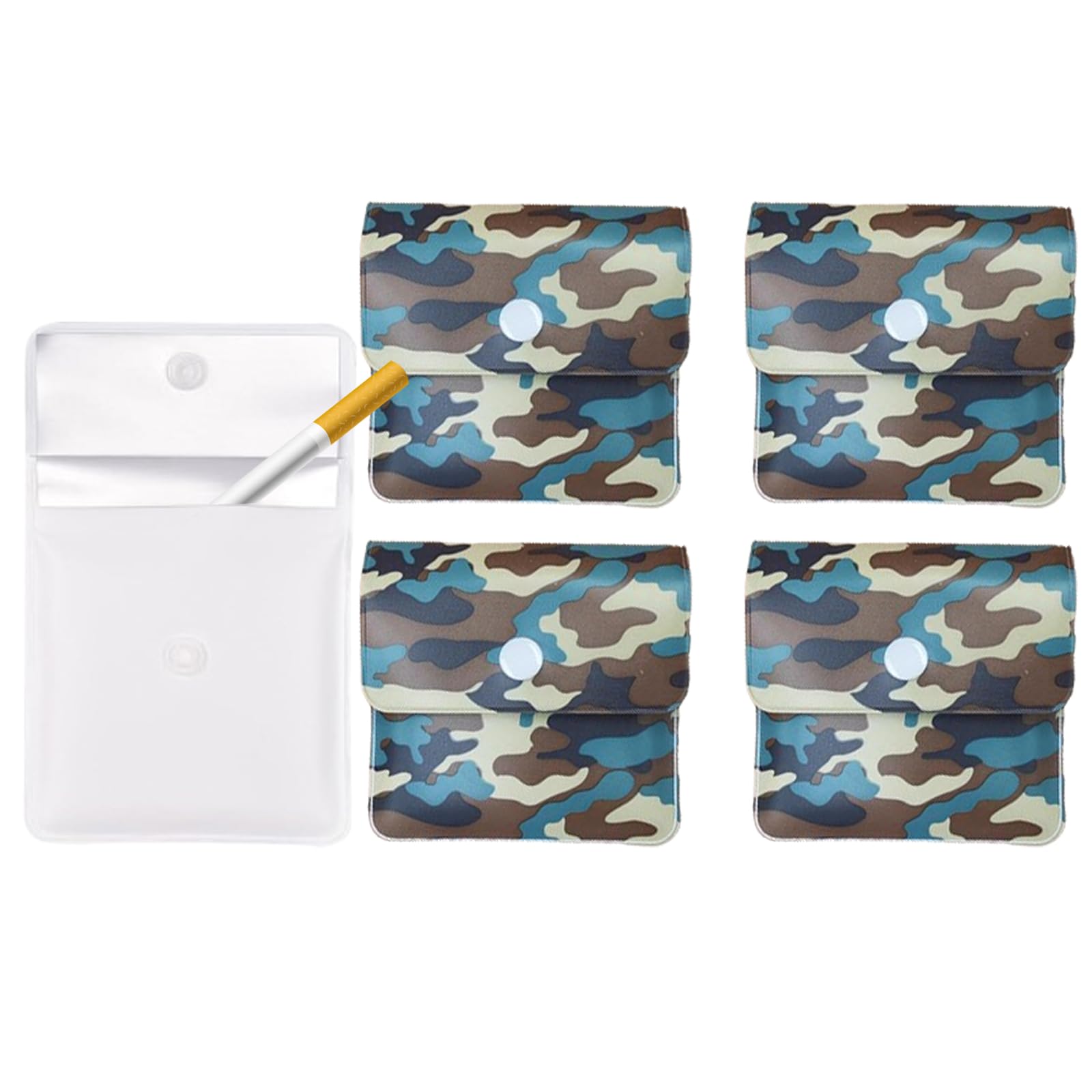Amazon.com: 5-Pack Pocket Ashtray Pouch - Fireproof PVC Cigarette Butt Pouch,  Odor-Free Travel Ashtray -, Portable and Compact