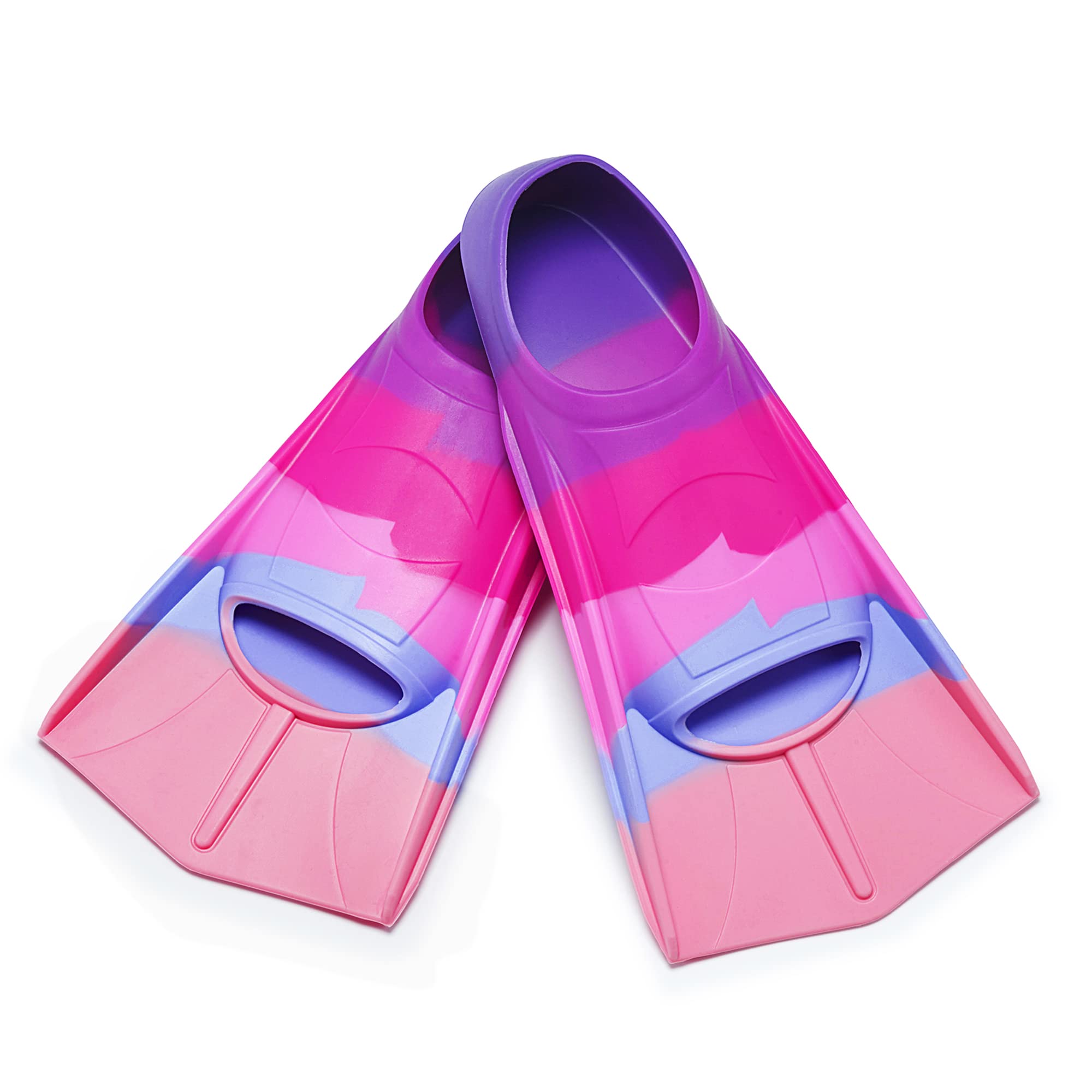 Pinne da nuoto per bambini, in silicone arcobaleno creativo