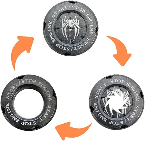 Miniatura 4 de ZOSTLAND Cubierta de botón giratorio para arranque, cubierta del botón de arranque del automóvil, cubierta de botón de arranque antiarañazos,