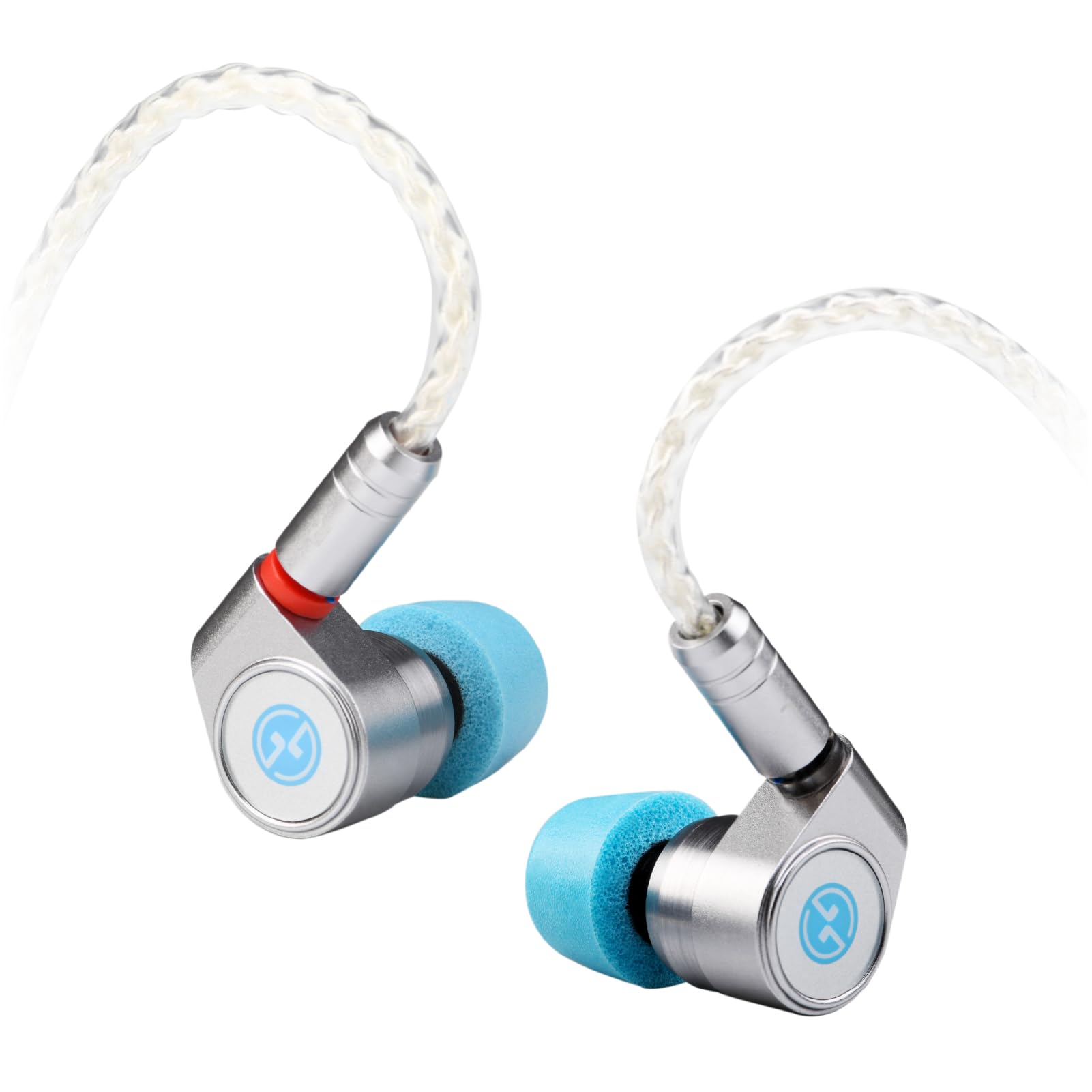 TINHIFI T2 DLC Single Dynamic Driver IEM Wired Earrings, DLC Diaphragm Metal In-Ear HiFi Cuffie con cavo rimovibile a 2 pin, suono chiaro, auricolari audiofili per musica e giochi