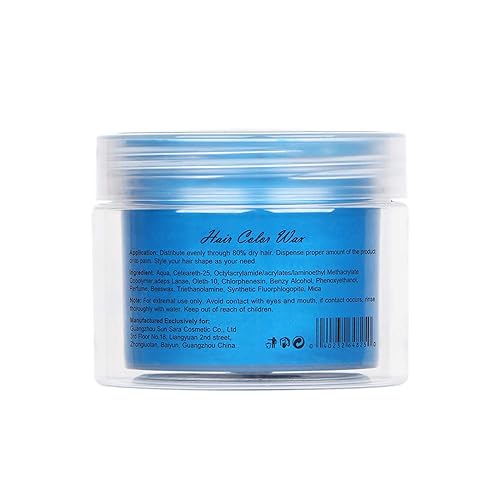 Miniatura 7 de Ultikare - Tinte temporal para el cabello para niños, tinte de cabello azul natural, color crema de barro instantáneo, 3.4 onzas líquidas, regalos