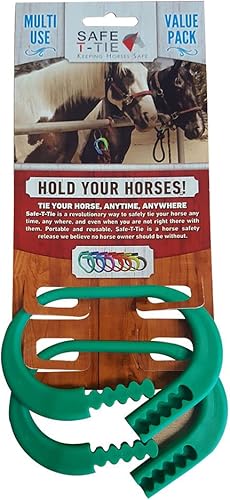 Miniatura 9 de Corbata de caballo para prevención de lesiones, portátil, versátil y reutilizable, liberación rápida bajo presión pesada con 5 ajustes de bucle,