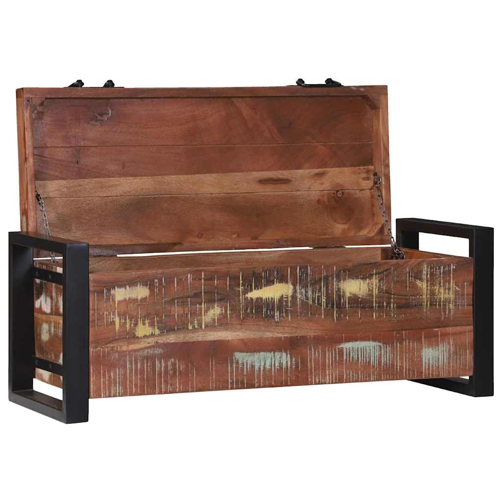 Generico Bauli Portaoggetti 80 x 30 x 30 cm Legno massello di Recupero,Armadietti e portaoggetti,Bauli e cassapanche-4015974