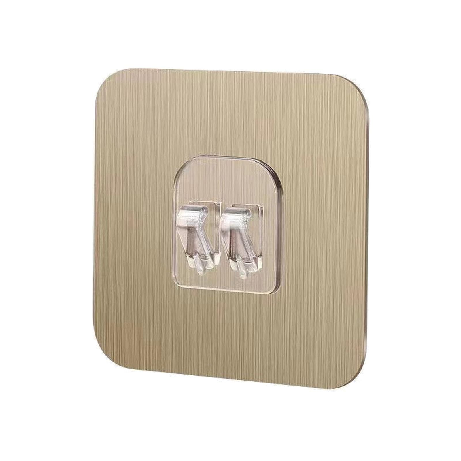 MICFENY Invisible Wall Hooks Seamless Design Strong Adhesive Waterproof Wall Hangers Suitable For Kitchen Bathroom Bedroom