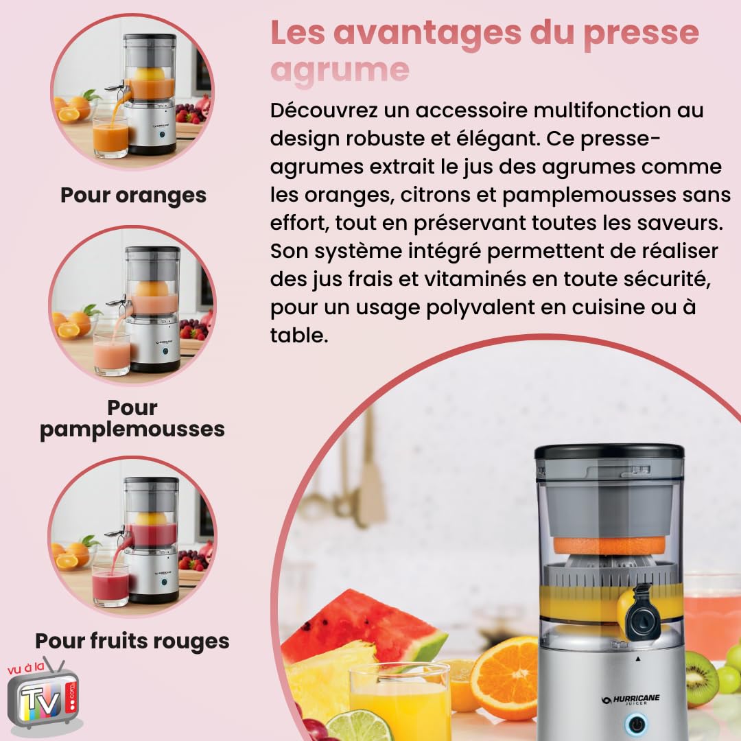 VENTEO - Extracteur de Jus Polyvalent | Blender Mixeur Performant pour Préparation Fruitière | Extraction pour Usage Domestique | Solution Dédiée aux Jus Frais et Préparations Nutritionnelles.